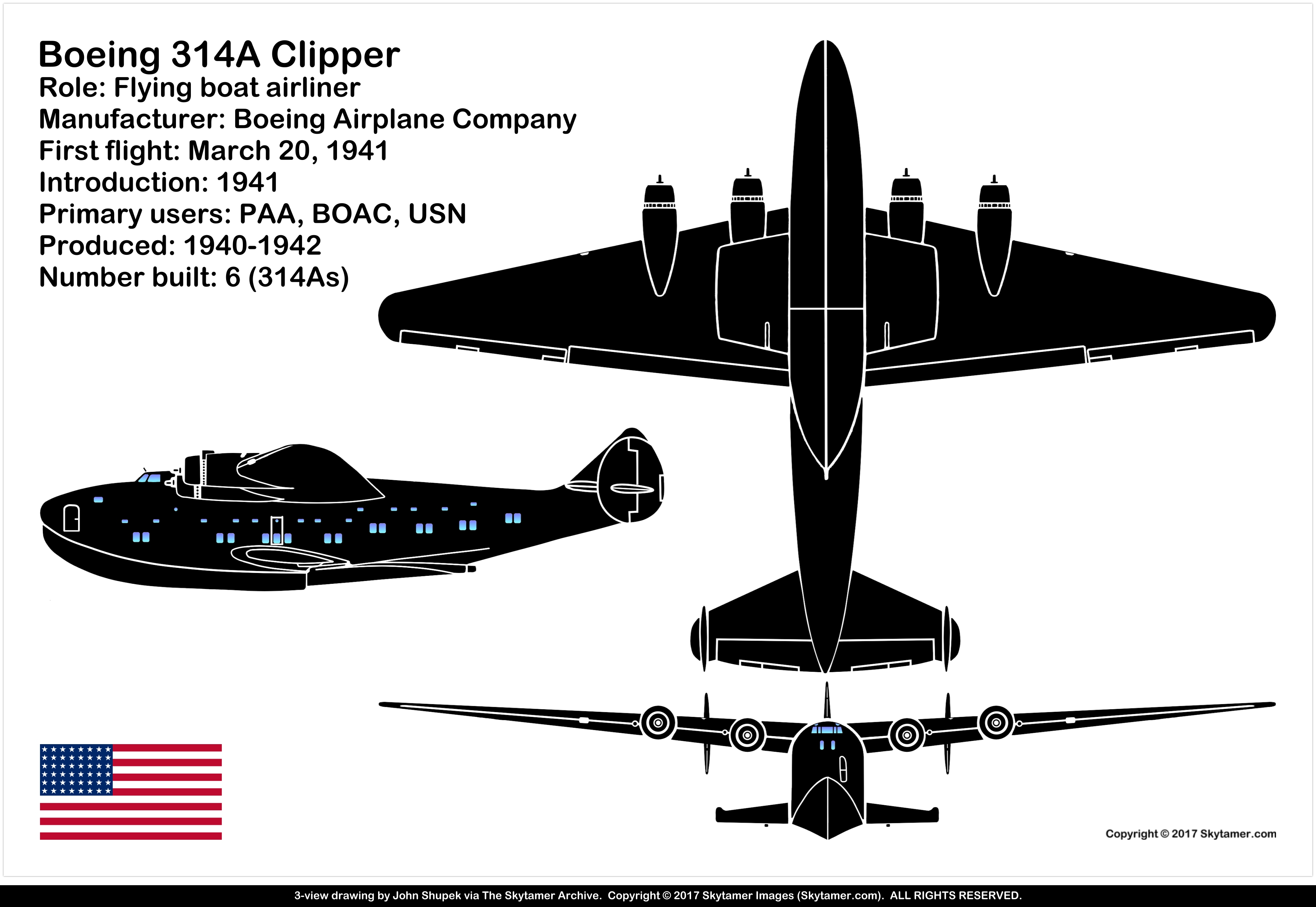 3 Vintage Pan Am Clippers Boeing 314 Flying Boat Photos, 1930s Samoa, Black & White, 7x10.75
